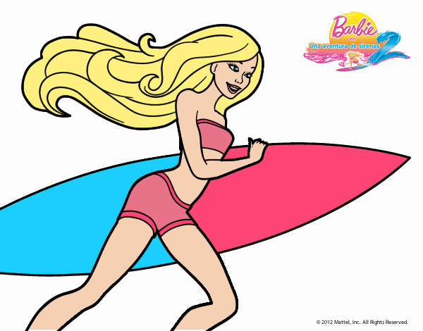 Barbie corre al agua