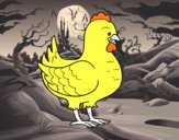 Gallina de una granja