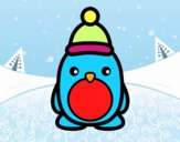 Pingüino navideño