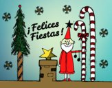 Postal Felices Fiestas