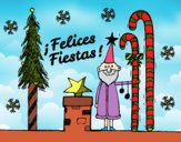 Postal Felices Fiestas