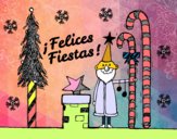 Postal Felices Fiestas