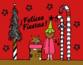 Postal Felices Fiestas