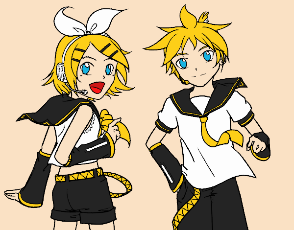 Rin y Len Kagamine Vocaloid