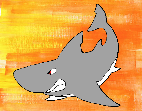 Tiburón enfadado
