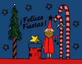 Postal Felices Fiestas