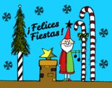 Postal Felices Fiestas