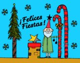 Postal Felices Fiestas