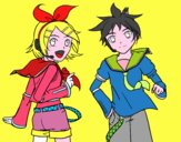 Rin y Len Kagamine Vocaloid