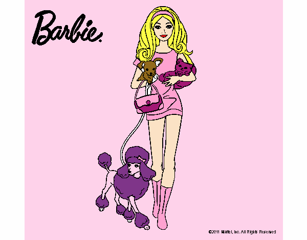 Barbie con sus mascotas