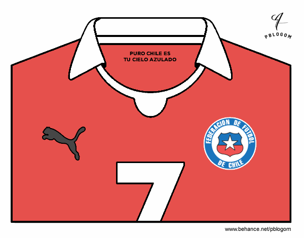 Camiseta del mundial de fútbol 2014 de Chile