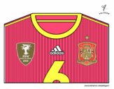 Camiseta del mundial de fútbol 2014 de España