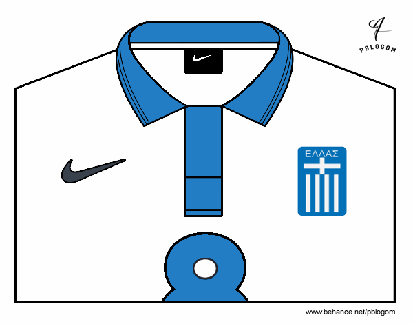 Camiseta del mundial de fútbol 2014 de Grecia