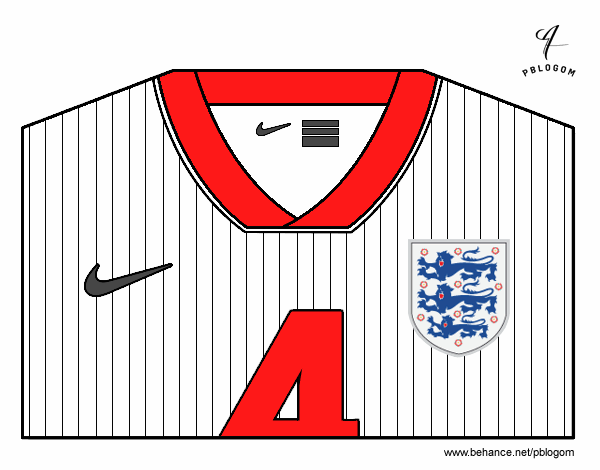 Camiseta del mundial de fútbol 2014 de Inglaterra