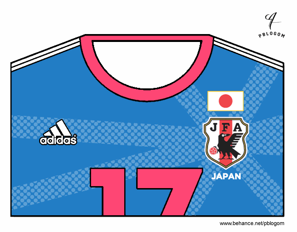 Camiseta del mundial de fútbol 2014 de Japón