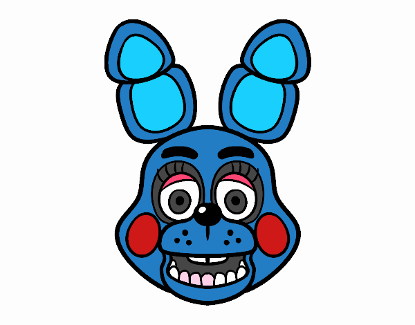 Cara de Toy Bonnie de Five Nights at Freddy's