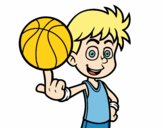 Jugador de baloncesto junior