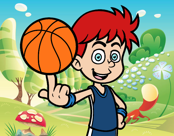 Jugador de baloncesto junior