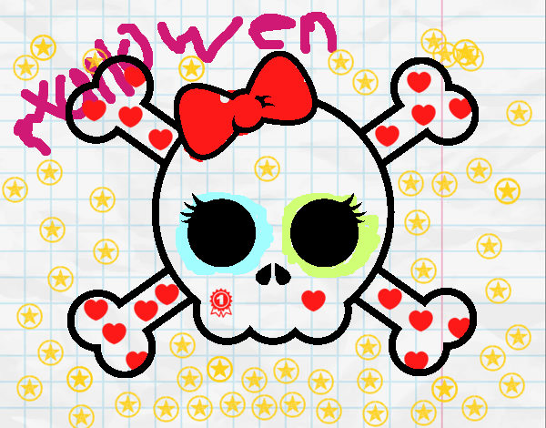 Calavera con lazo