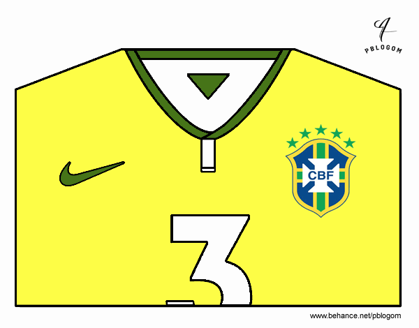 Camiseta del mundial de fútbol 2014 de Brasil