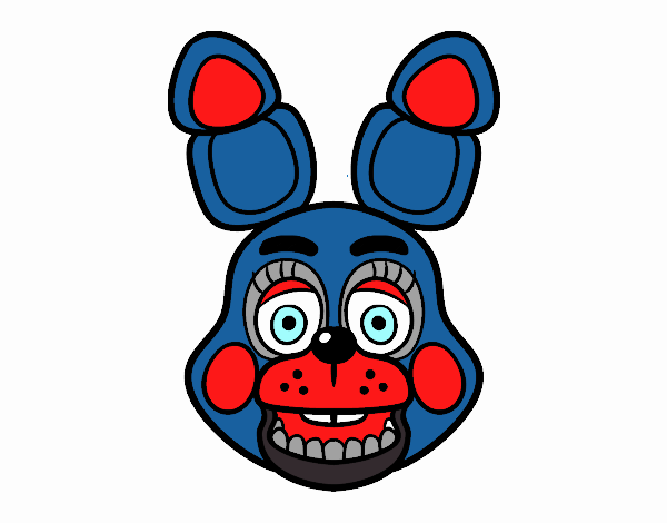 Cara de Toy Bonnie de Five Nights at Freddy's