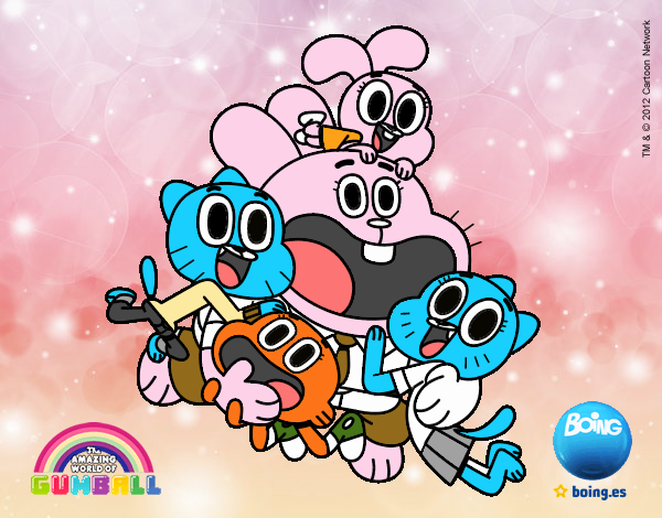 Gumball y amigos contentos