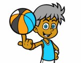 Jugador de baloncesto junior