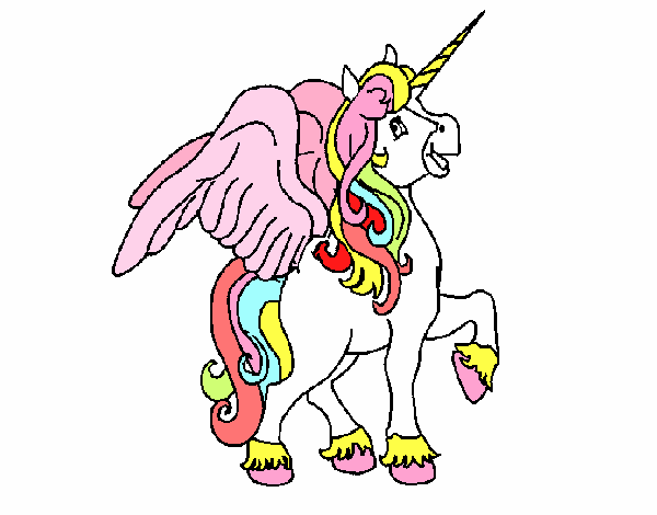 Unicornio con alas