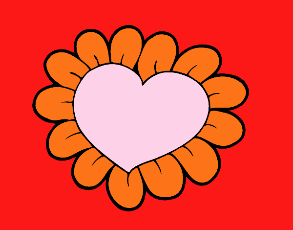 Corazón flor