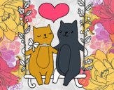 Gatitos enamorados