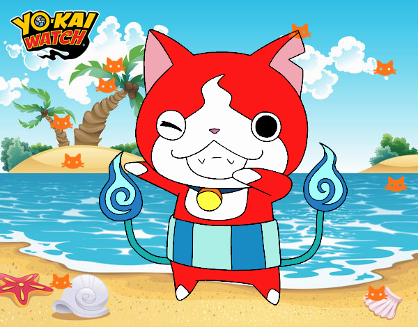 Jibanyan guiñando el ojo