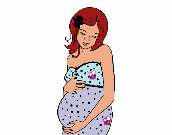 Dibujo de Mujer embarazada feliz pintado por en  el día 30-07-19  a las 01:22:06. Imprime, pinta o colorea tus propios dibujos!