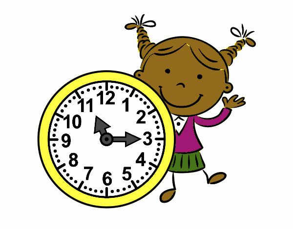 Niña con reloj