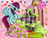 Rainbow Dash en su palacio