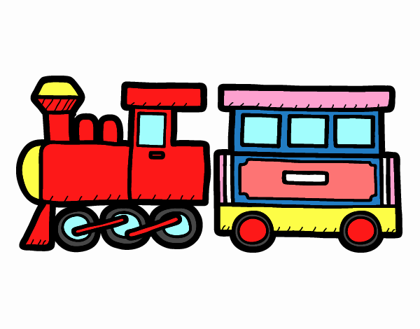 Dibujo de Tren alegre pintado por en  el día 30-07-19 a las  17:58:50. Imprime, pinta o colorea tus propios dibujos!
