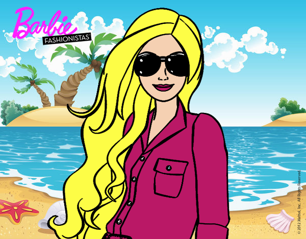 Barbie con gafas de sol