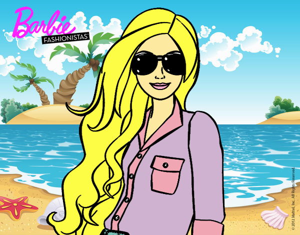 Barbie con gafas de sol