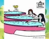 Barbie y sus amigas en el jacuzzi