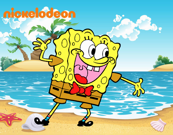 Bob Esponja saludando