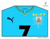 Camiseta del mundial de fútbol 2014 de Uruguay