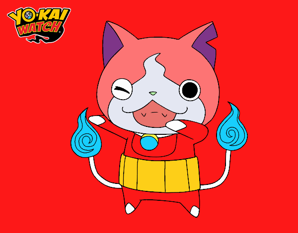 Jibanyan guiñando el ojo