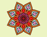 Mandala de flor sencilla