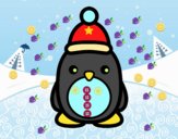 Pingüino navideño