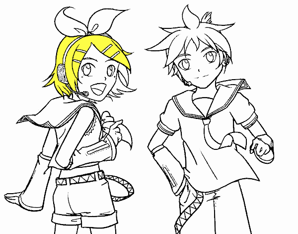 Rin y Len Kagamine Vocaloid