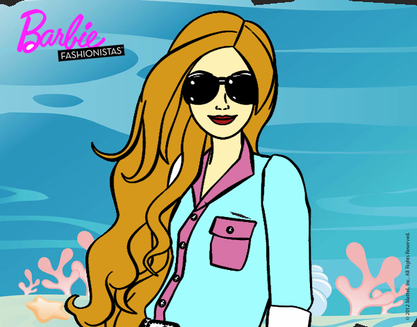 Barbie con gafas de sol