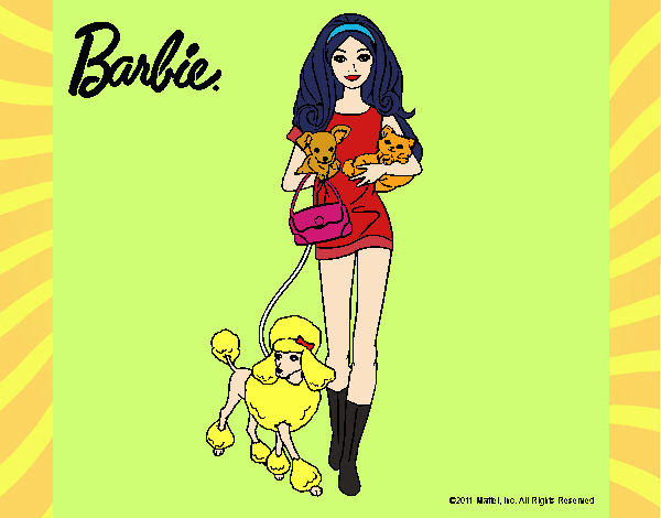 Barbie con sus mascotas