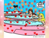 Barbie y sus amigas en el jacuzzi