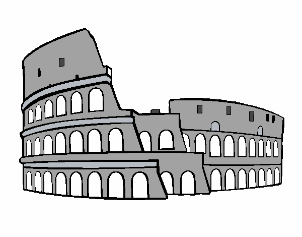 Dibujo de Coliseo romano pintado por en Dibujos.net el día ...