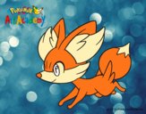 Fennekin corriendo