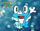 Froakie saludando